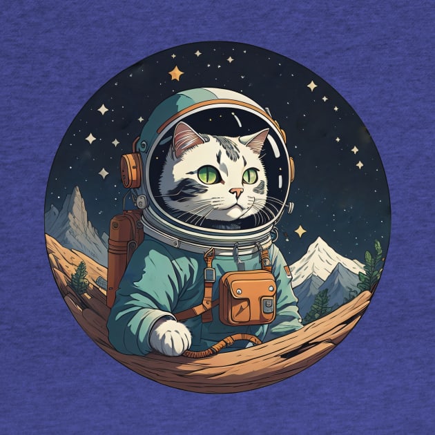 Space Explorer Astronaut Cat by Pet And Petal